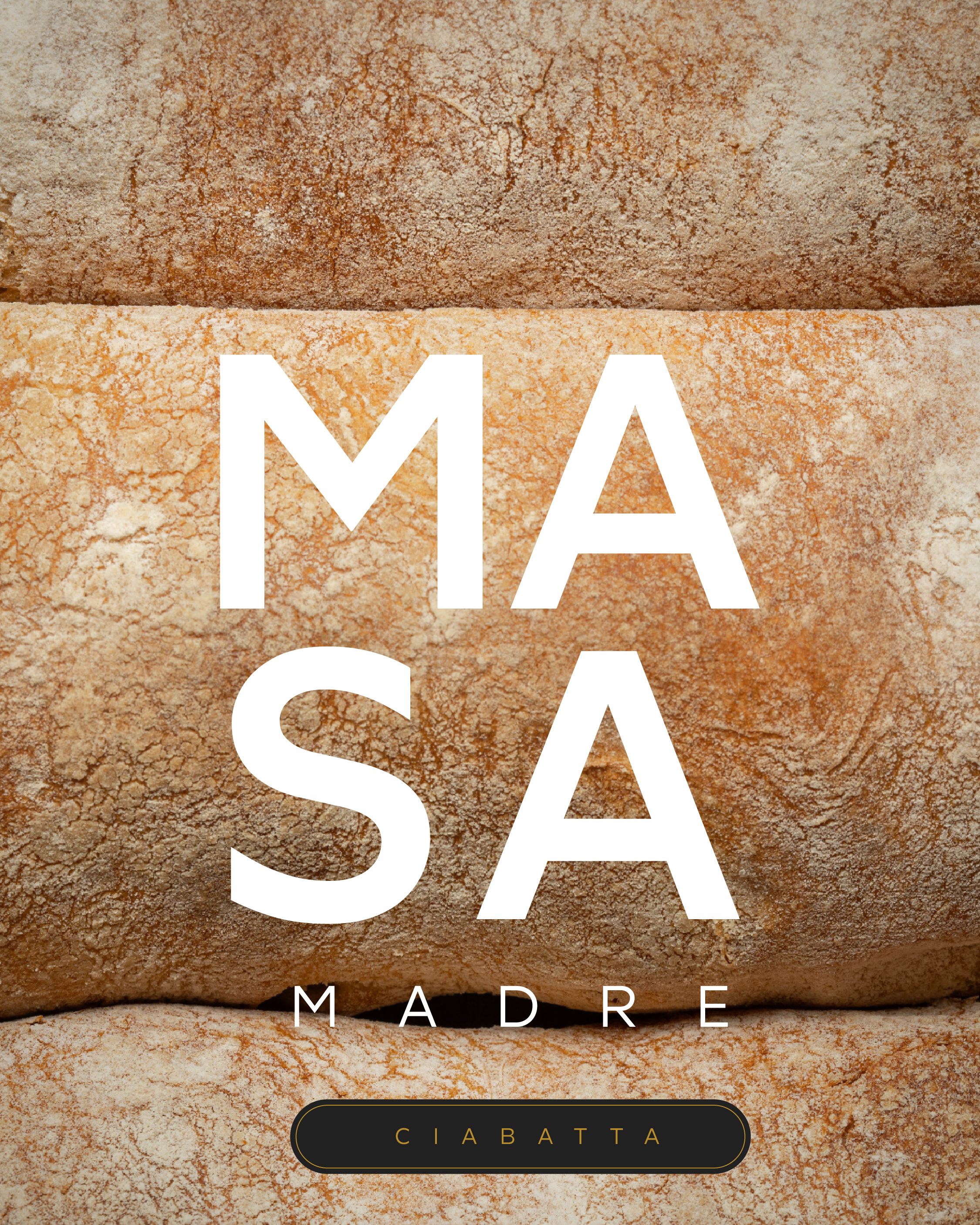 Pan masa madre ciabatta tradicional